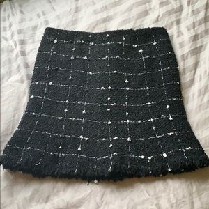 Avenue Montaigne woven textured mini skirt